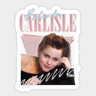 Belinda Carlisle - 80s Aesthetic Fan Design Sticker